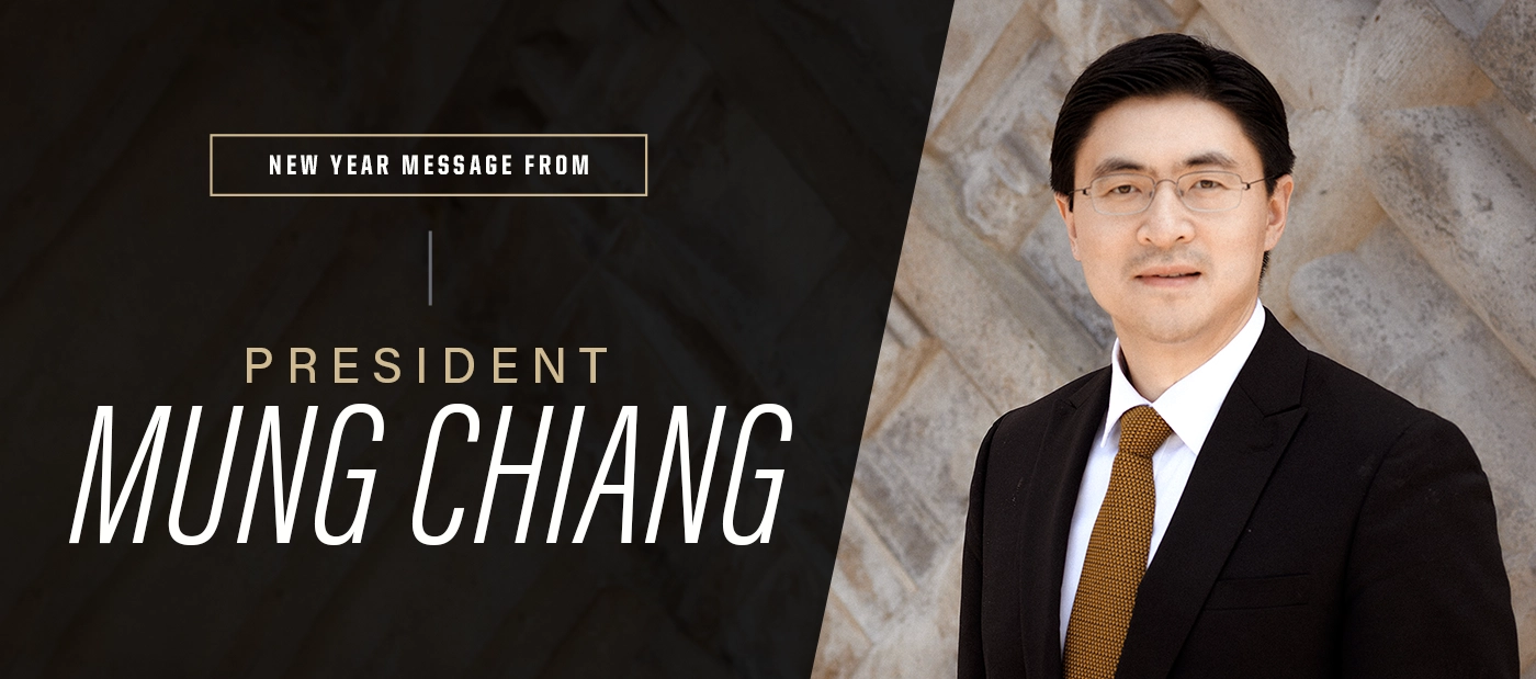 New Year message from President Mung Chiang