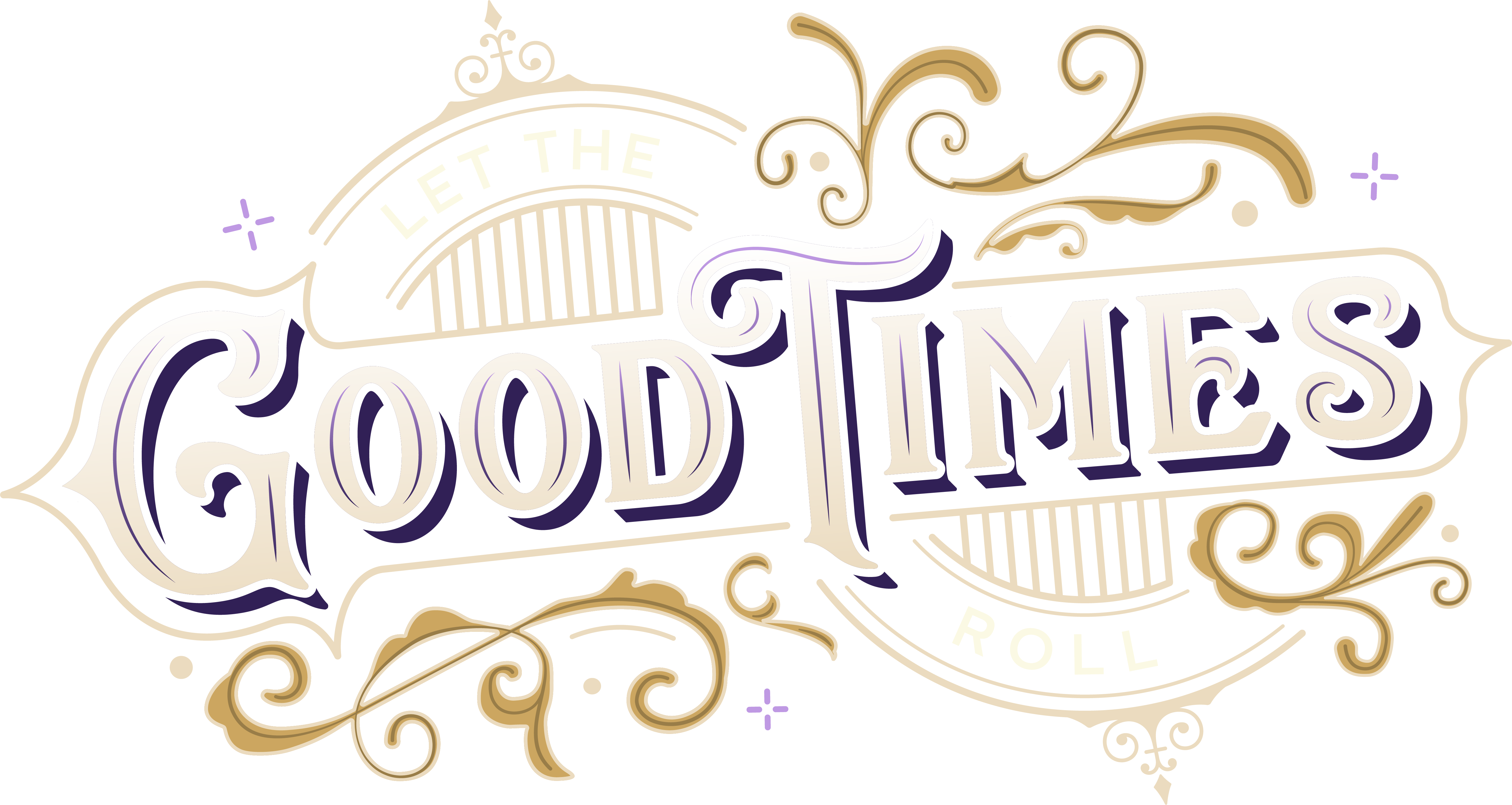 Image displaying the words 'Good Times' as a cover for the Boilermaker Ball website banner.