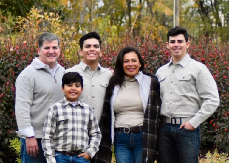 Durkin Family photo, from left to right: Michael, Matthew, Samuel, Isabel, and Joseph