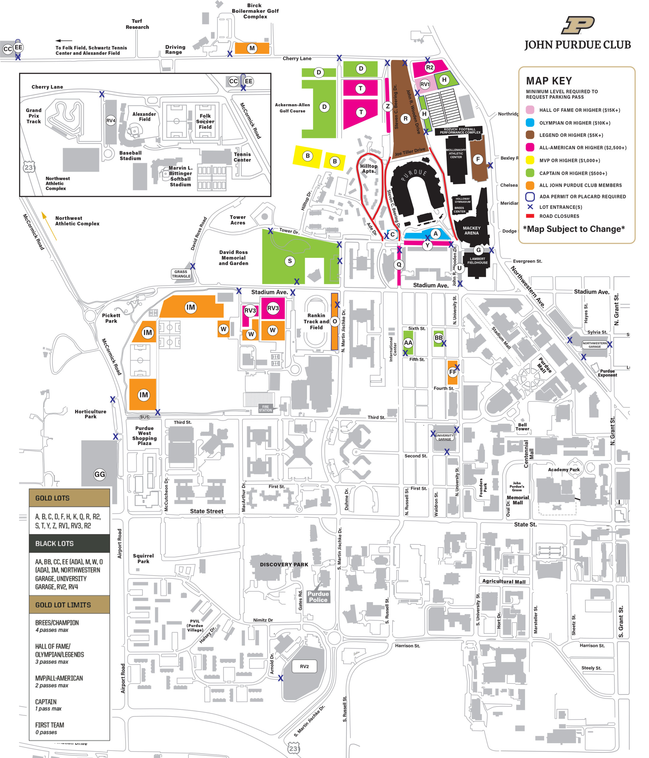 Parking Information - Purdue for Life Foundation