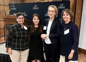 Purdue First Lady Kei Hui with 3 women